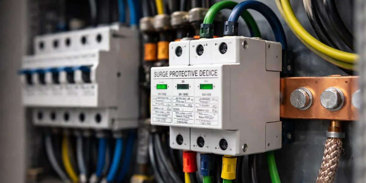 Montaj protecție la supratensiune în Constanța: descărcător SPD în tablou electric Montaj protecție la supratensiune în Constanța: descărcător SPD în tablou electric